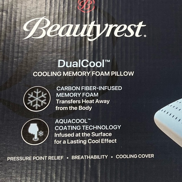 Beautyrest DualCool™COOLING MEMORY FOAM PILLOW - Picture 3 of 4